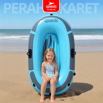 SPEEDS Perahu Karet Tiup 2 Orang Kayak + Dayung Arung Jeram 020-46