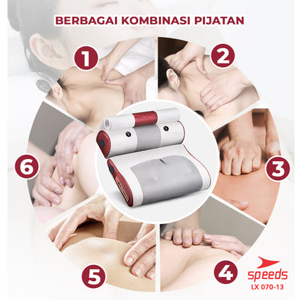 SPEEDS Bantal Pijat Elektrik Portable 070-13