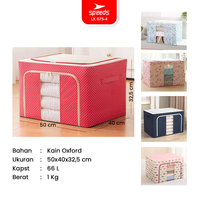 SPEEDS Storage Box Kain Kotak Penyimpanan 66L 100L 075-4
