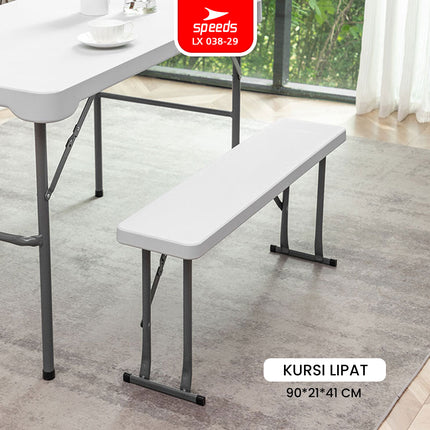SPEEDS Meja Lipat Plastik SET 113x62x71cm 038-29