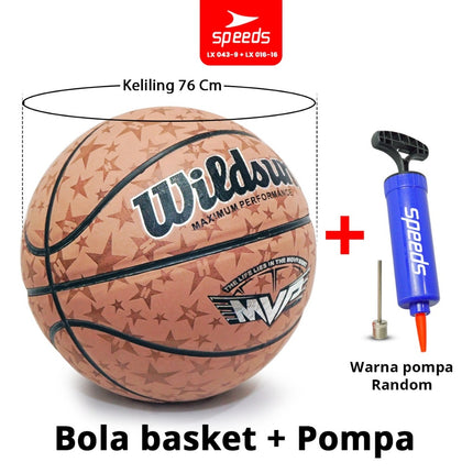 SPEEDS Basketball 76cm Sports Original Natural Rubber 043-9