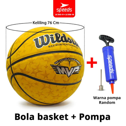 SPEEDS Basketball 76cm Sports Original Natural Rubber 043-9