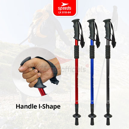 SPEEDS Trekking Pole Tracking Pole Gagang L Tongkat Treking Gunung Camping/ Tongkat Hiking Mendaki 018-64