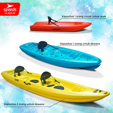 SPEEDS Perahu Kayak Sampan Perahu Dayung Conoe Boating Olahraga Paddle Kano Safety 020-25