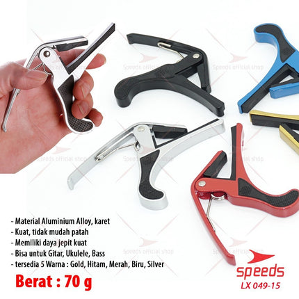 SPEEDS Alat Musik Capo Gitar Bahan Plastic Untuk Gitar Elektrik / Bass /  Ukulele 049-14