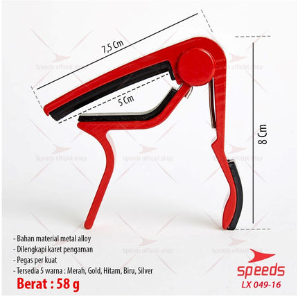 SPEEDS Alat Musik Capo Gitar Bahan Plastic Untuk Gitar Elektrik / Bass /  Ukulele 049-14