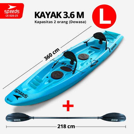 SPEEDS Perahu Kayak Sampan Perahu Dayung Conoe Boating Olahraga Paddle Kano Safety 020-25