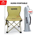 SPEEDS Kursi Lipat Camping Kursi Lipat Outdoor Kursi Gunung Kursi Sauna Bangku Portable 031-13
