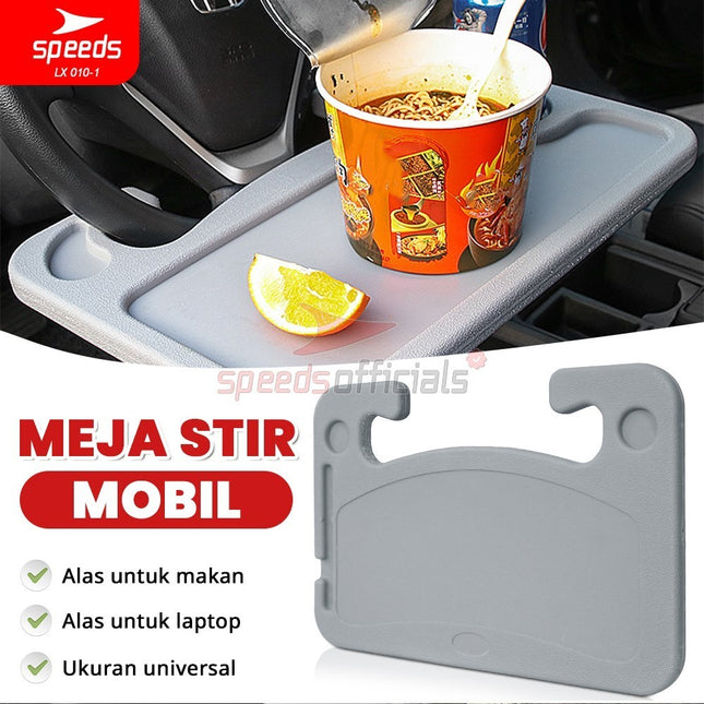 SPEEDS Meja Setir Mobil Ukuran Universal Tray Table Kerja Holder Portabel Car Table Serbaguna Wheel Tray 010-1