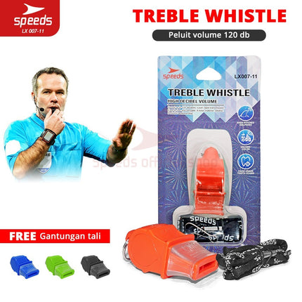 SPEEDS Referee Whistle Treble Whistle 120db Sports Outdoor Whistle + Lanyard 007-11