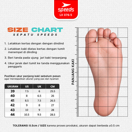 SPEEDS Sepatu Lari Pria 39-44 076-5