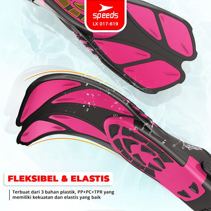 SPEEDS Kaki Katak Fin Renang Snorkeling Fins Diving Fin Kaki Katak Renang 017-619