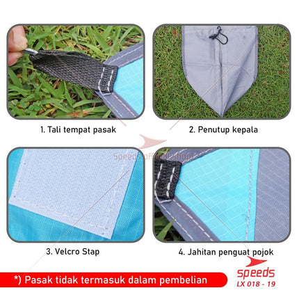 SPEEDS Tikar Piknik Portable Foldable Matras Tamasya Rekreasi Alas Camping Serbaguna Murah 018-19