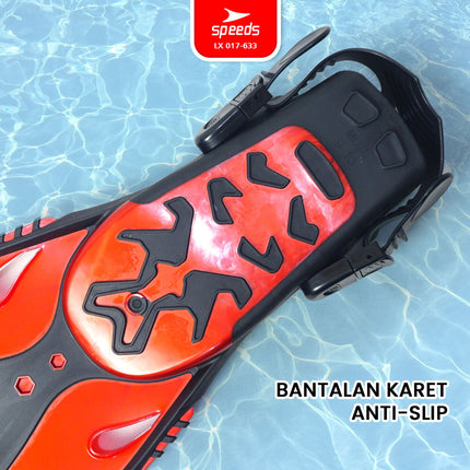 SPEEDS Kaki Katak Diving Fins Perlengkapan Swim Renang Snorkeling Laut Menyelam Kaki Kodok  017-633