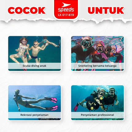 SPEEDS Kaki Katak Fin Renang Snorkeling Fins Diving Fin Kaki Katak Renang 017-619