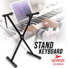 SPEEDS Alat Musik Stand Keyboard Double Untuk Semua Piano Anak Anak Lipat Portable 049-8