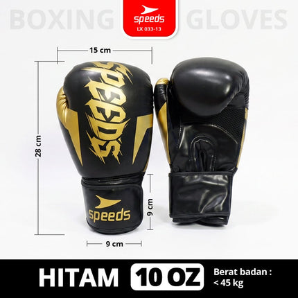 SPEEDS Boxing Gloves 10-12 OZ Sarung Tinju 033-13