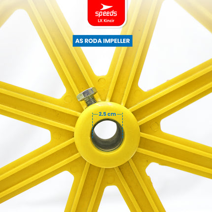 SPEEDS 66cm Water Wheel Pond Impeller 8-Blade Solid Cast Pond Water Float Water Aerator