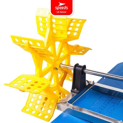 SPEEDS 66cm Water Wheel Pond Impeller 8-Blade Solid Cast Pond Water Float Water Aerator
