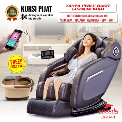SPEEDS Kursi Pijat Elektrik Kursi Pijat Mobile/Rumah Alat Pijat Elektrik Kursi Relaksasi 070-1