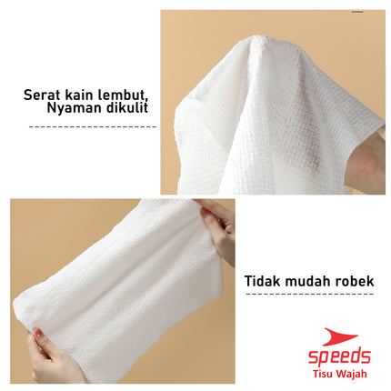 SPEEDS Portable Facial Tissue 24x30cm Compressed Magic Mini Facial Tissue Soft Cotton Material