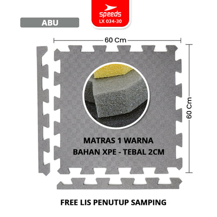 SPEEDS Matras Taekwondo XPE 60x60x2cm Empuk Matras Puzzle Alas Ruangan 034-30