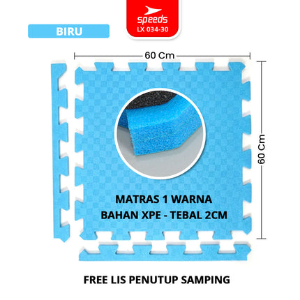 SPEEDS Matras Taekwondo XPE 60x60x2cm Empuk Matras Puzzle Alas Ruangan 034-30