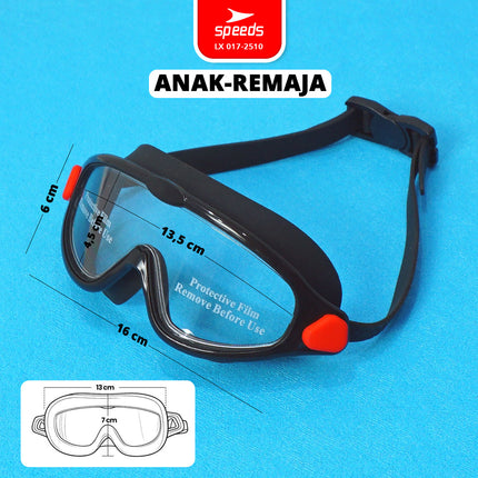 SPEEDS Kacamata Renang Anak Swimming Goggles Anti Fog Lensa Jernih 017-2510