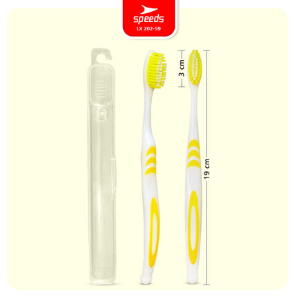 SPEEDS Sikat Gigi Hotel Toothbrush Gosok Gigi Hotel Travel Warna-Warni Atasi Karang Gigi 202-59