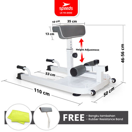 SPEEDS Squat Machine Alat Fitness Bench Multifungsi Gym 042-6400