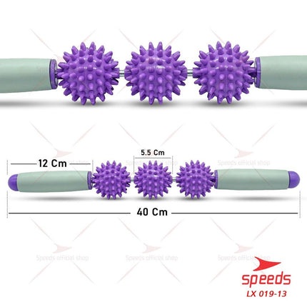 SPEEDS Massage Ball Alat Pijat Tongkat Pijat Roller Tongkat Duri Bola Duri Yoga dan Fitness 019-13