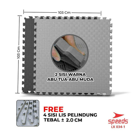 SPEEDS Matras Eva Beladiri Matras Arena Silat Matras Boxing Samsak Karate Taekwondo Matras Puzzle Alas Lantai 034-1