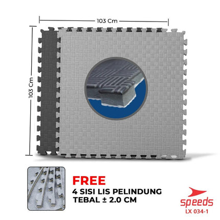 SPEEDS Matras Eva Beladiri Matras Arena Silat Matras Boxing Samsak Karate Taekwondo Matras Puzzle Alas Lantai 034-1