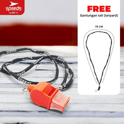 SPEEDS Referee Whistle Treble Whistle 120db Sports Outdoor Whistle + Lanyard 007-11